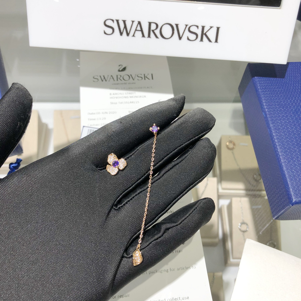 Swarovski Серьги асимметричные #1