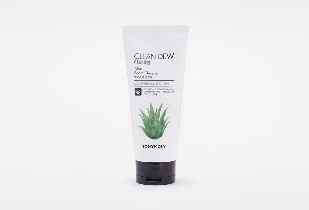 Пенка для умывания tony moly clean dew aloe foam cleanser #1