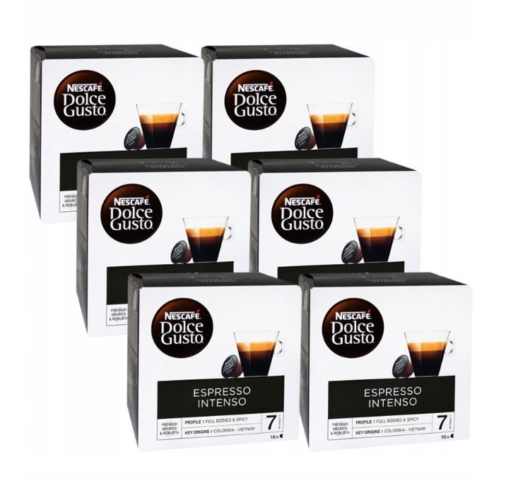 Капсулы для кофемашин Nescafe Dolce Gusto Espresso Intenso 6х16 ...