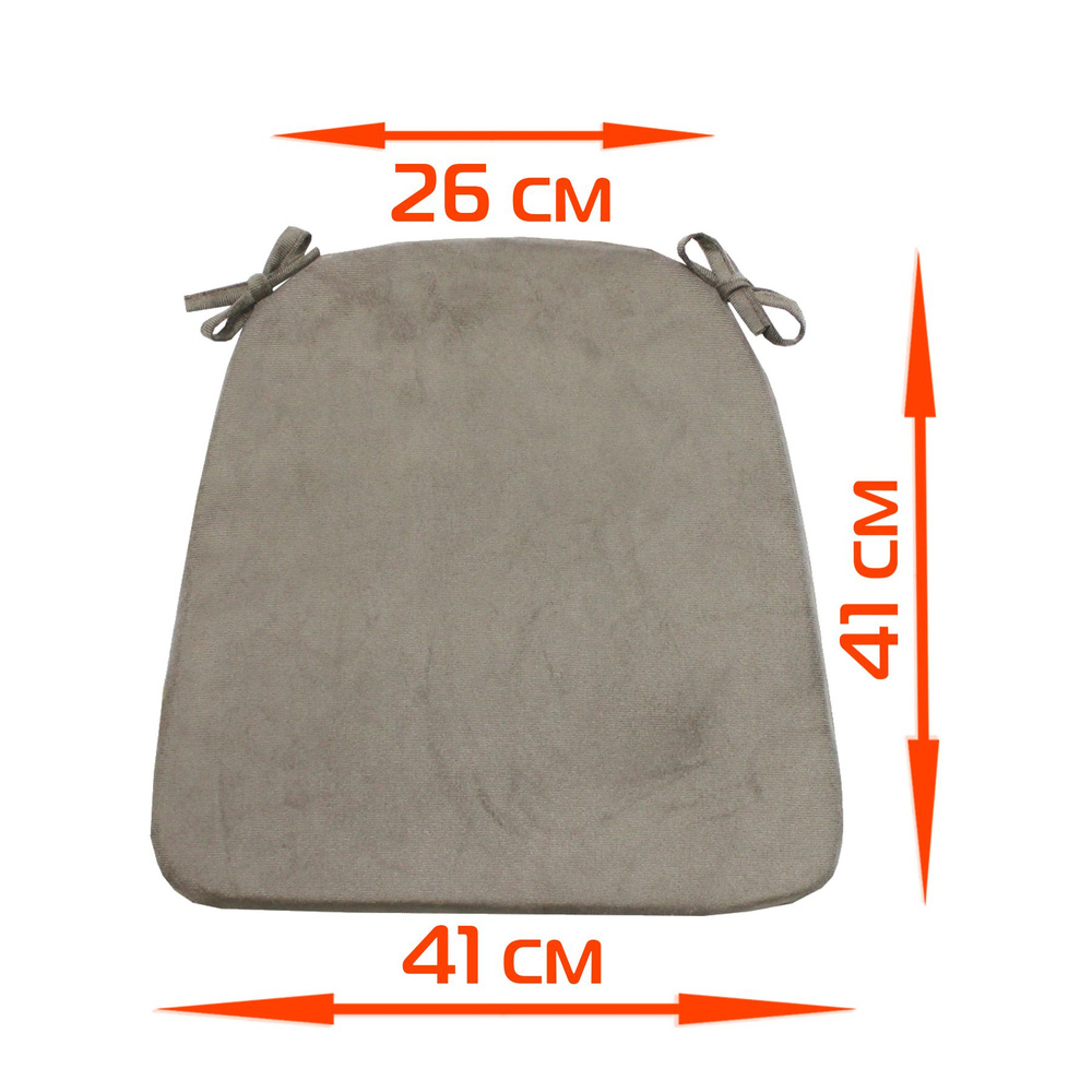 Подушка для сиденья МАТЕХ ARIA LINE 41х26 см. Цвет светло-коричневый, арт. 35-510  #1