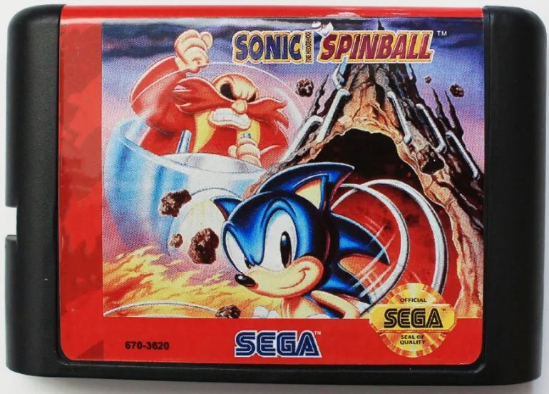 Картридж Игра Sega: Sonic Spinball (без внешней коробки) #1