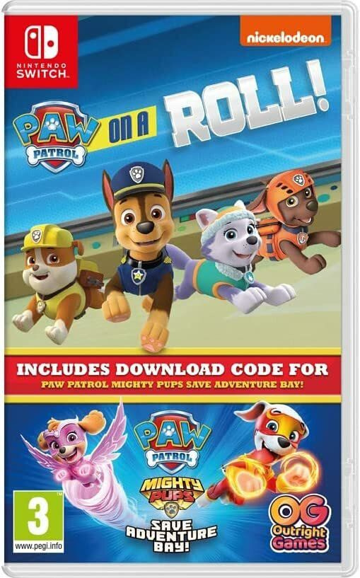 Игра PAW Patrol on a Roll! + Щенячий патруль: Мега-щенки спасают Бухту Приключений для Nintendo Switch #1