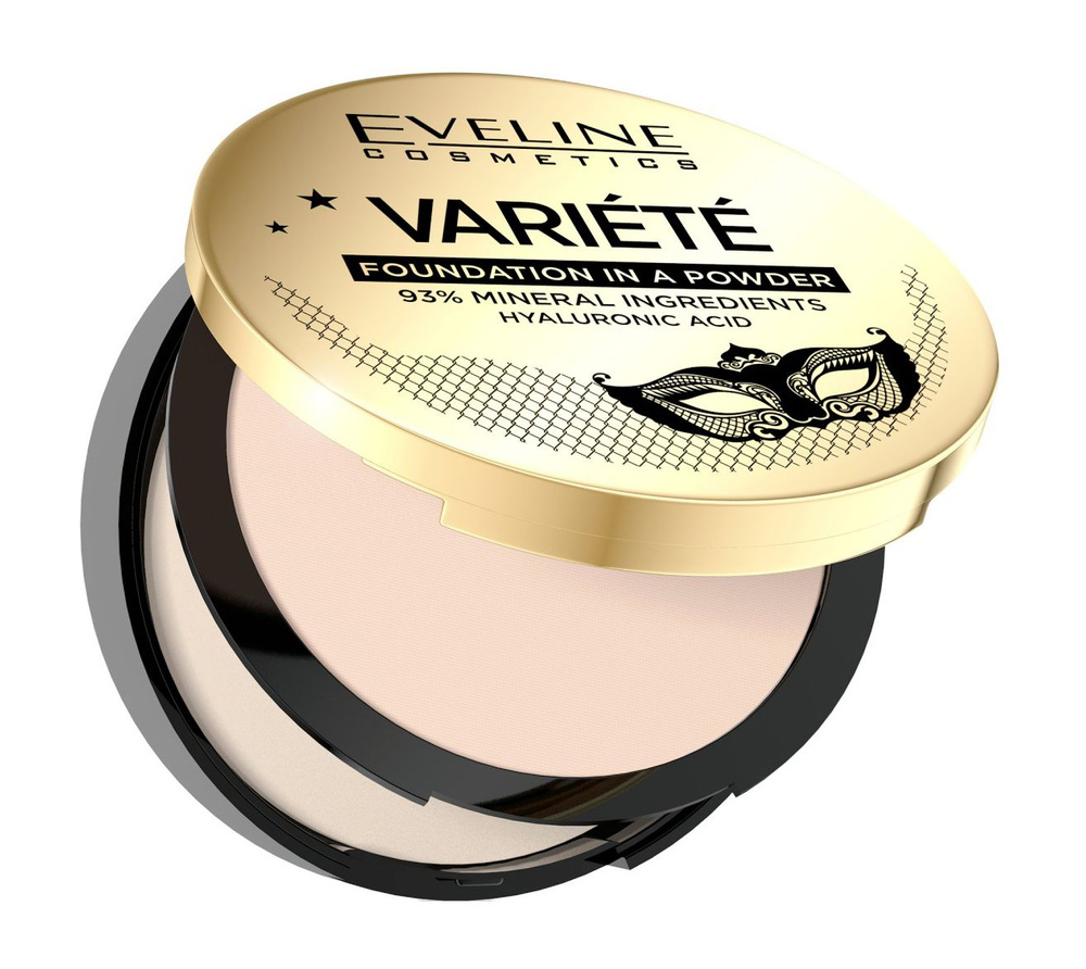 Компактная минеральная пудра для лица Eveline Variete #1