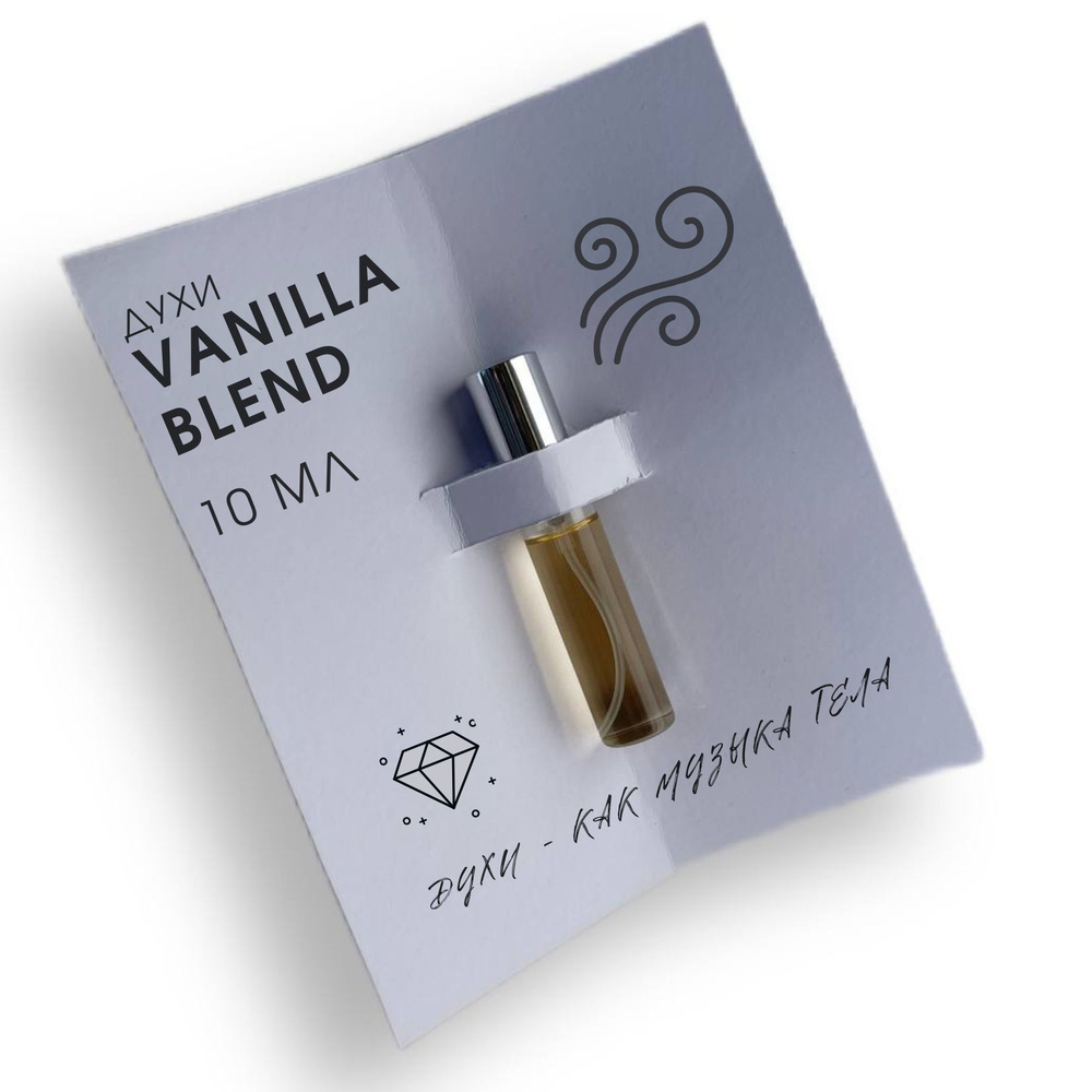 Vanilla Blend (Ванила Блэнд), духи унисекс, в открытках, на основе масел, стеклянный флакон-спрей 10 #1