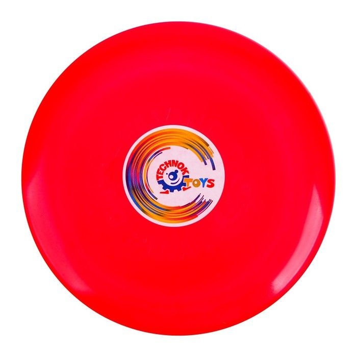 Летающая тарелка, 24 х 24 х 2,5 см, цвет красный и мел в подарок  #1
