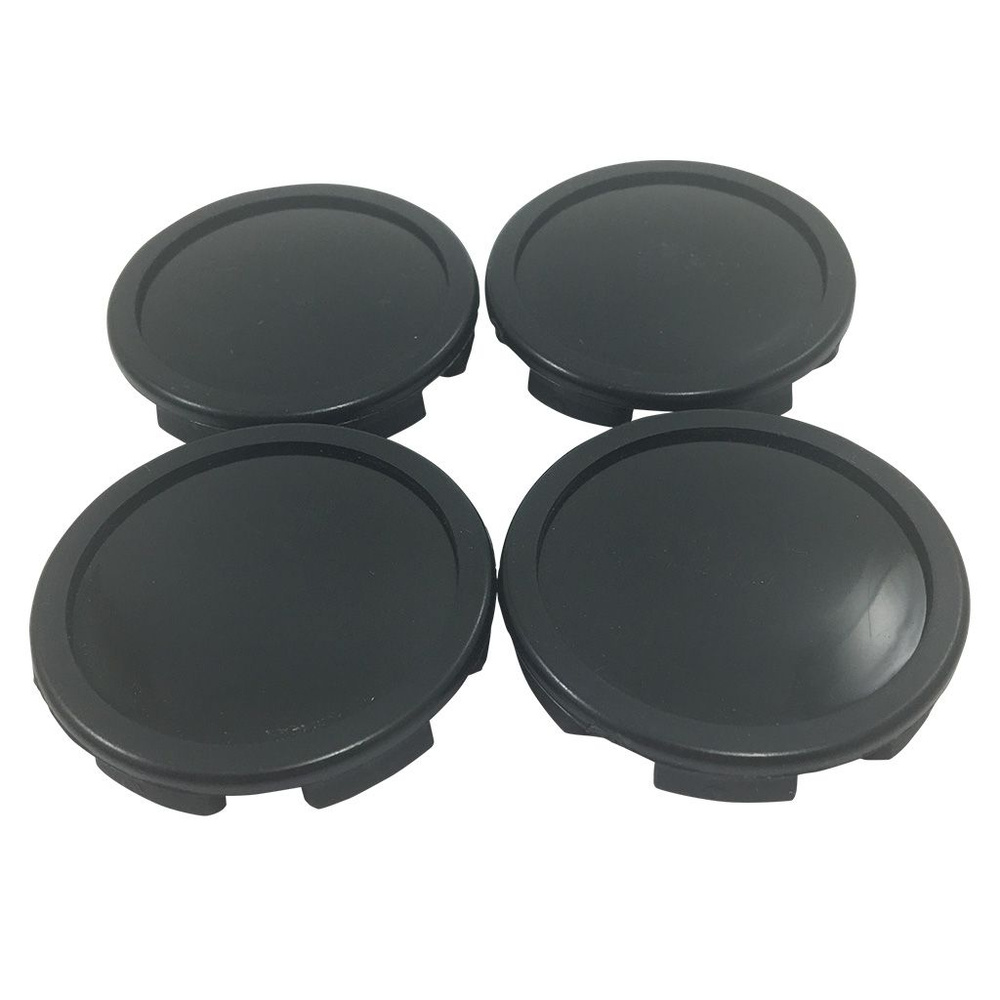 Колпачки на литые диски 60/56/10 мм комплект-4 шт / Заглушки ступицы Alessio чёрные  #1