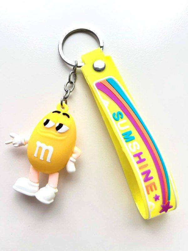 Брелок игрушка на ключи M&M Желтый #1