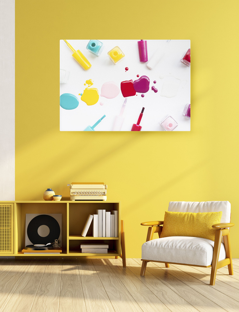 Canvas Fusion Картина "Бьюти салон, маникюр, гель лак (2)", 80 х 60 см  #1