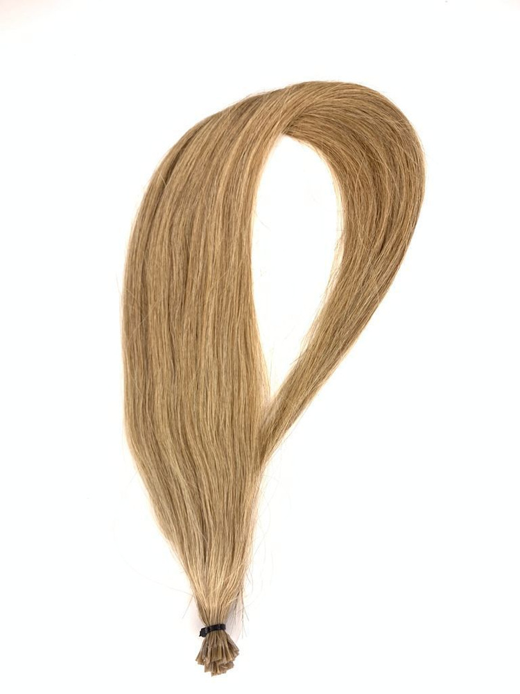 Волосы на капсуле 60 см цвет 8.0 #1