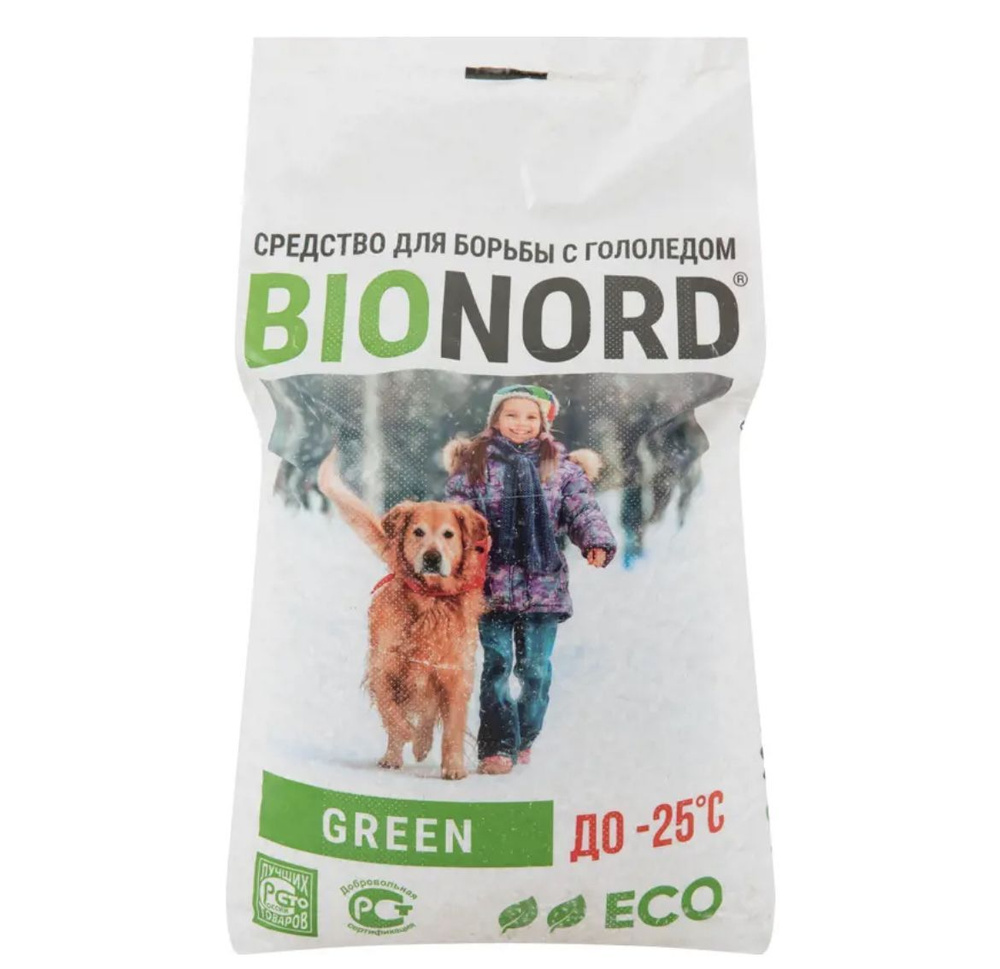 Противогололедный реагент Bionord Green 23 кг #1