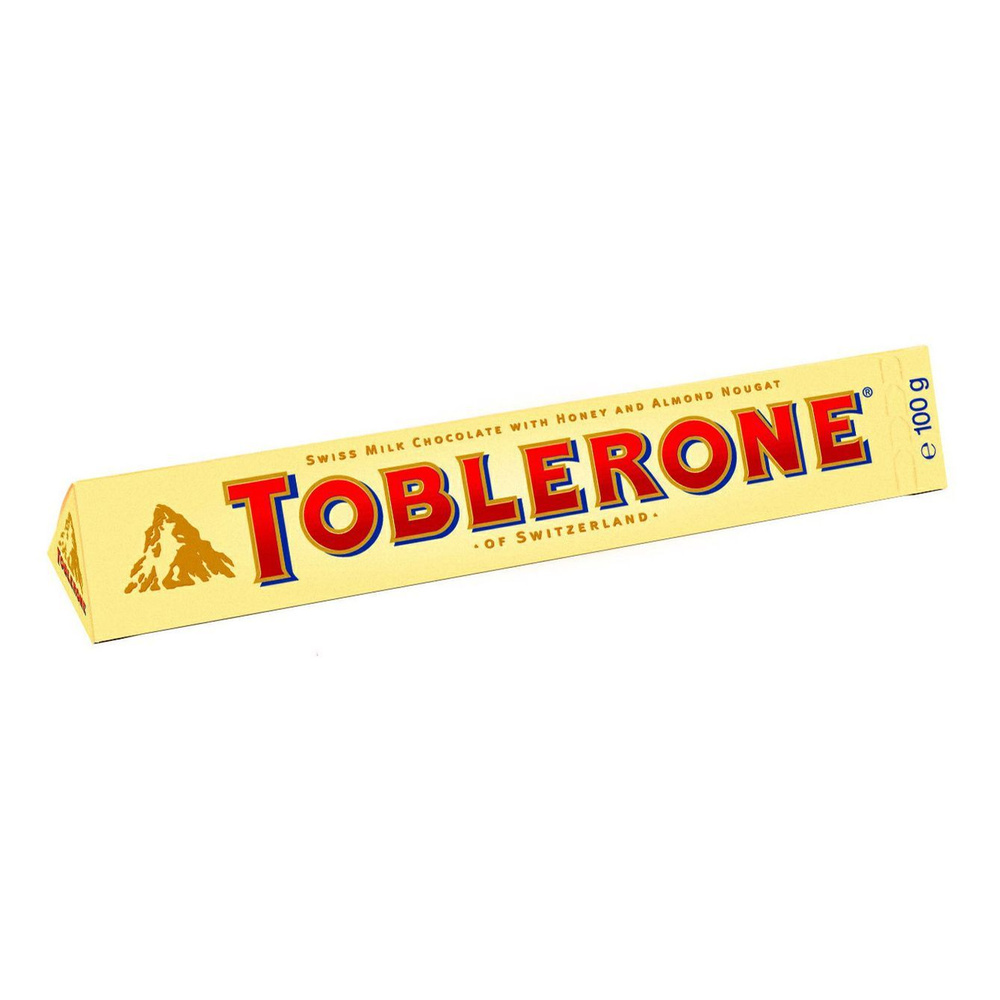 Шоколад Toblerone молочный с медом и миндальной нугой, комплект: 5 упаковок по 100 г  #1
