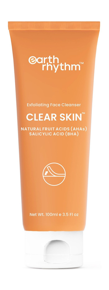 Очищающий гель-эксфолиант для лица с BHA и AHA кислотами / Earth Rhythm Clear Skin Exfoliating Face Cleanser #1