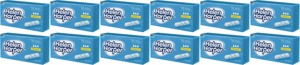 Тампоны Helen Harper Normal, комплект: 12 упаковок по 16 шт #1