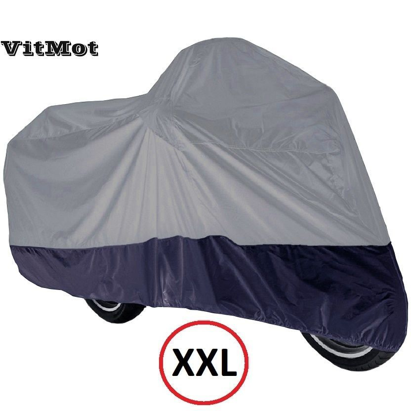 Чехол тент для мотоцикла, Моточехол из плотной грязе-водо-защитной ткани VitMot, "размер XXL" производства #1