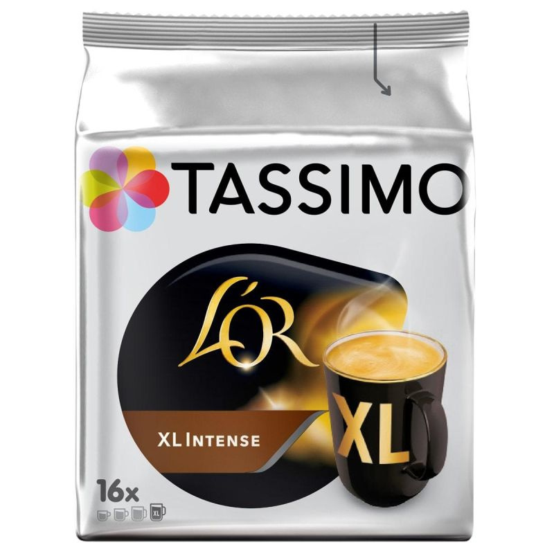 Jacobs Кофе в капсулах Tassimo L'OR XL Intense натуральный жареный, молотый, набор из 16 штук  #1