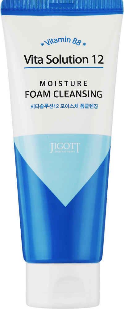 Jigott Пенка для умывания увлажняющая Vita Solution 12 Moisture Foam Cleansing, 180 мл  #1