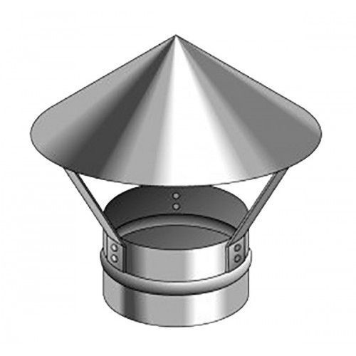 Зонт крышный, для круглых воздуховодов, D120(+) оцинкованная сталь  #1