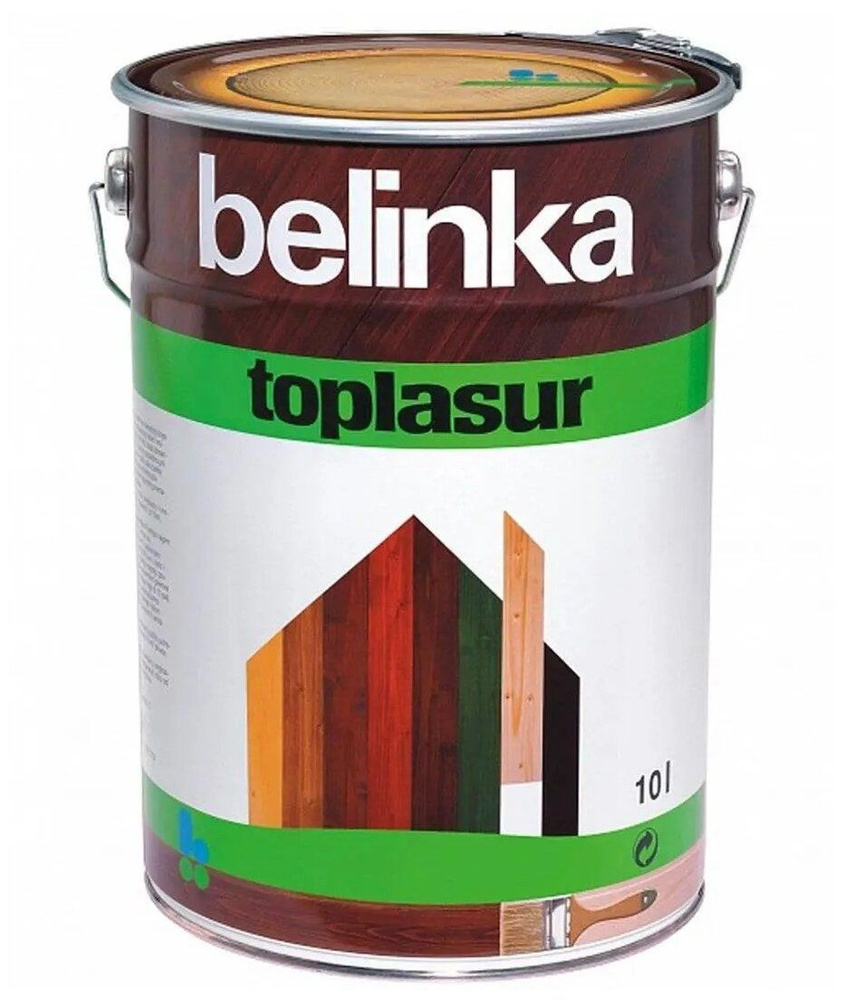 Belinka Toplasur/Белинка Топлазурь 10л, Цвет №14 Лиственница, лазурное покрытие  #1