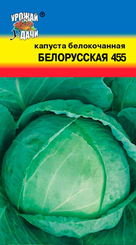 Капуста белокочанная БЕЛОРУССКАЯ 455 (Семена УРОЖАЙ УДАЧИ, 0,5 г семян в упаковке)  #1