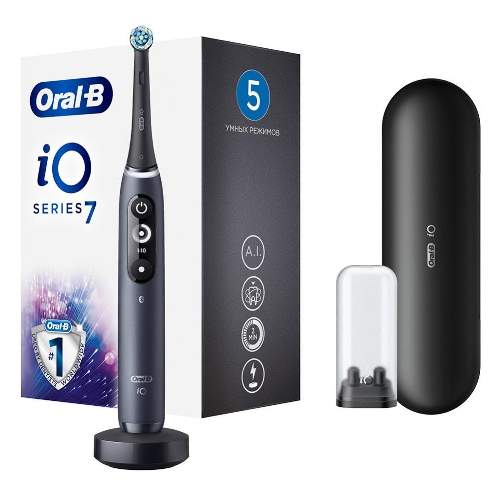 Электрическая зубная щетка Oral-B iO Series 7 Black Onyx #1