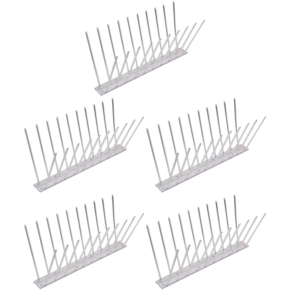 Противоприсадные шипы от птиц Еж-стандарт, отпугиватель птиц, 5 штук по 25 см.  #1