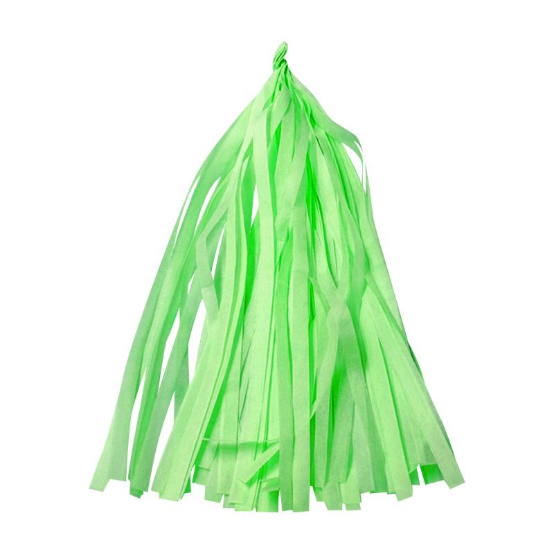 Гирлянда Тассел, Гирлянда растяжка для праздника, Зеленый, 35*12 см, 12 листов.  #1