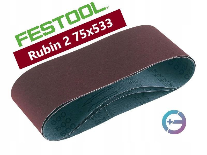 FESTOOL Шлифовальная лента Rubin 2 (499160), 533 мм х 75мм, P150, 1 шт. #1