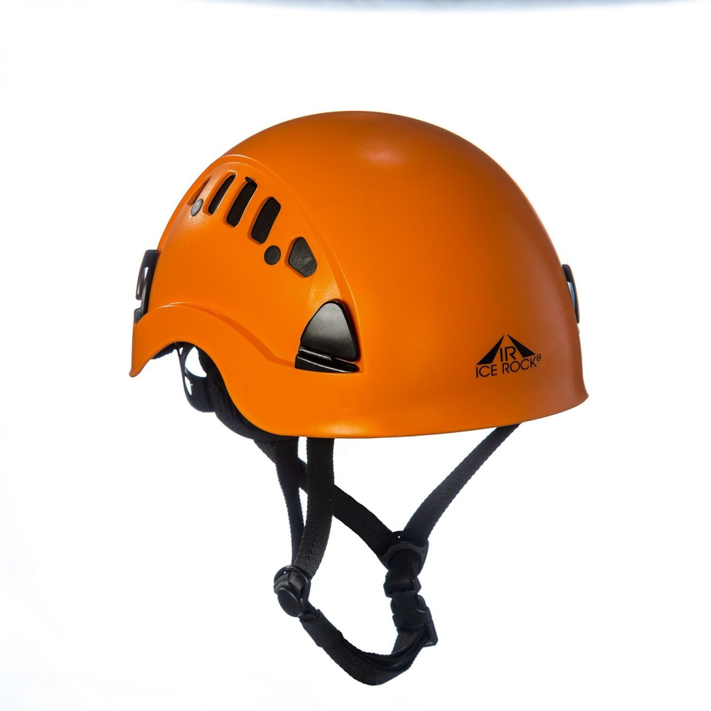 Каска альпинистская строительная с вентиляционными отверстиями Вертикаль оранжевая  #1
