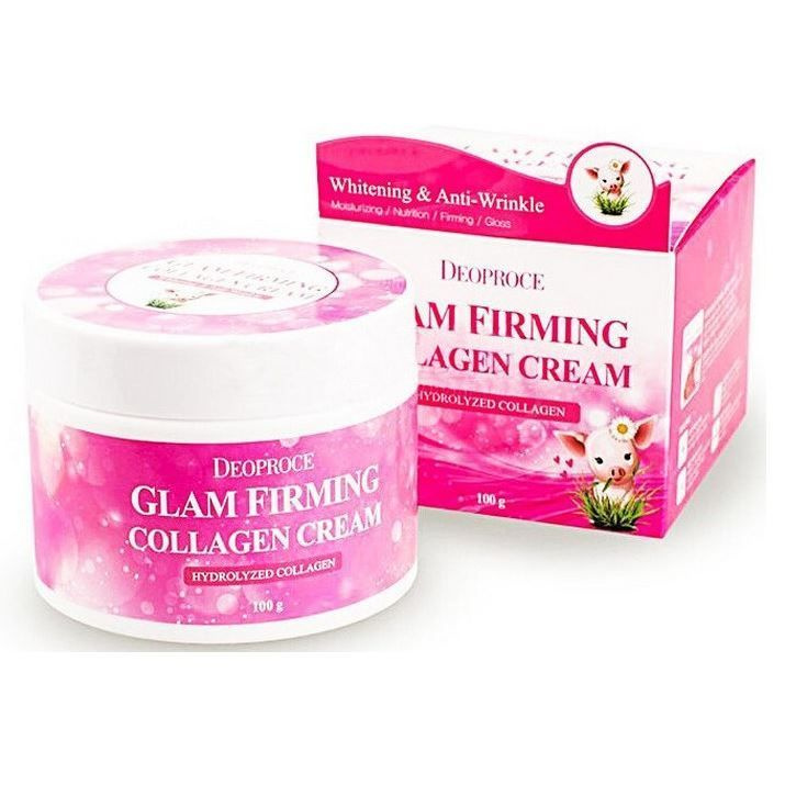 Deoproce крем для лица с коллагеном Moisture Glam Firming Collagen Cream, 100 г  #1