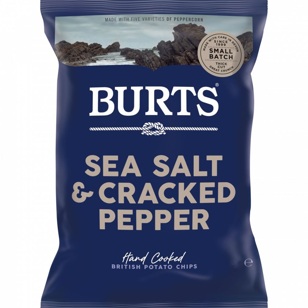 Чипсы картофельные Burts Dea Salt & Cracked Pepper "Морская Соль с Перцем", 150 гр  #1