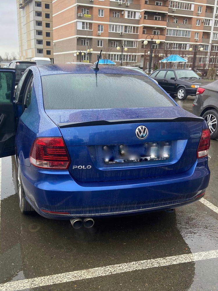 Спойлер Volkswagen Polo M4 2011-2019, под покраску #1