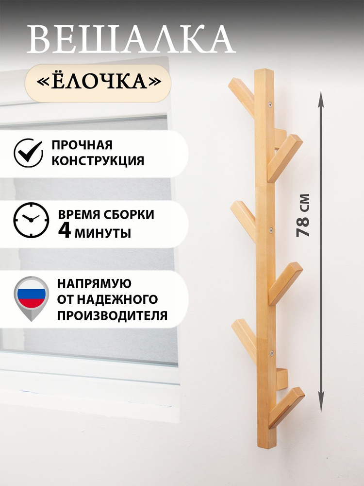 Вешалка для одежды настенная вертикальная IKEA чусиг #1