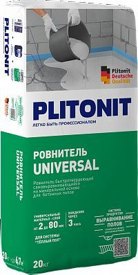 Plitonit Universal/Плитонит Юниверсал, 20кг,наливной пол быстротвердеющий самовыравнивающийся  #1