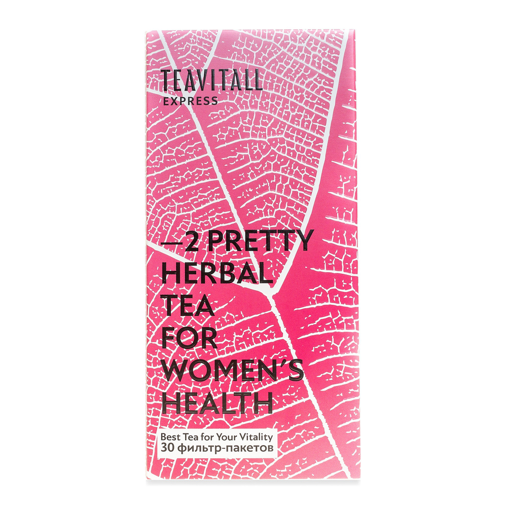 Чайный напиток для женского здоровья TeaVitall Express Pretty 2, 30 фильтр-пакетов  #1