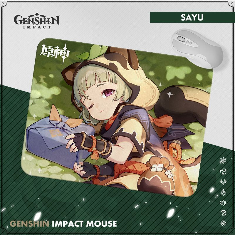 Саю Genshin Impact (Геншин Импакт) Коврик для мыши компьютерный 20*25 см  #1