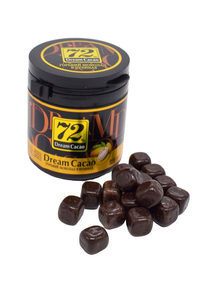 Горький шоколад в кубиках Dream Cacao 72% 90г #1