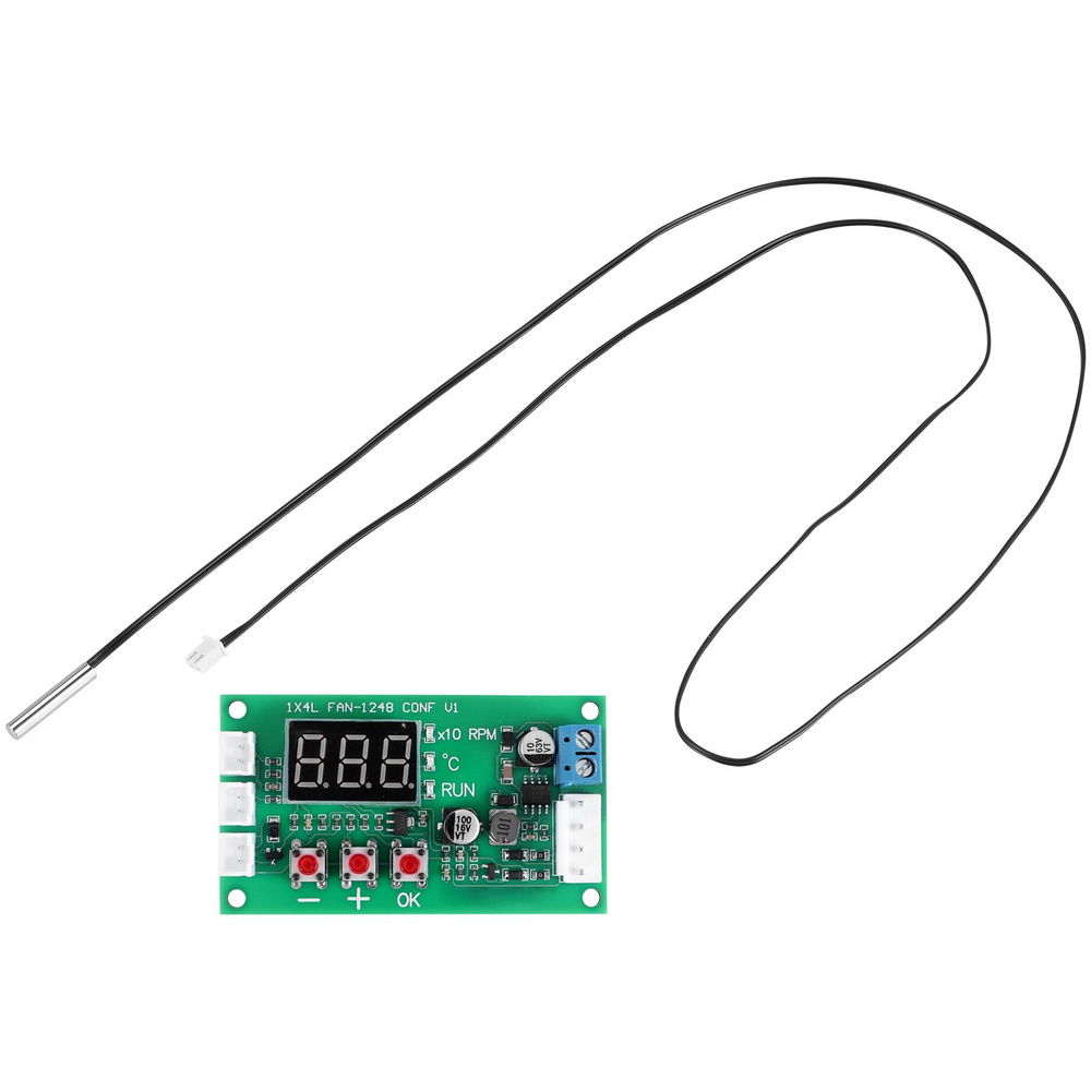 (OZ0G)DC 12V 24V 48V 5A 2 3 4 Wire PWM Регулятор скорости вентилятора двигателя Регулятор контроля температуры #1