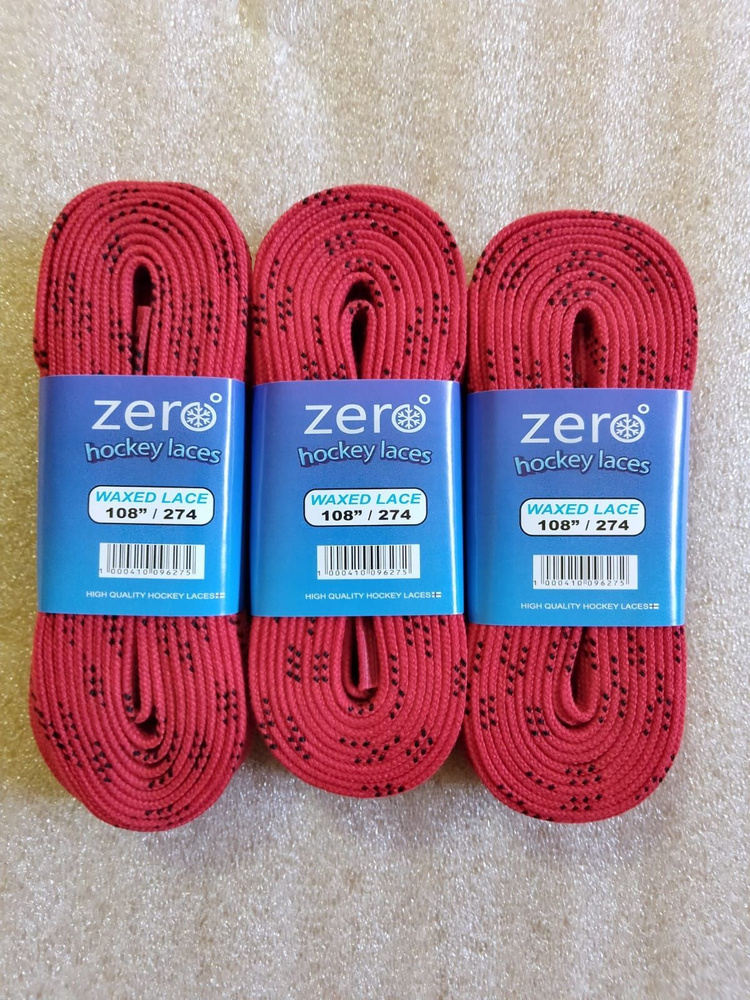 Комплект шнурков Zero Red 108"-274 см Laces (3 пары) #1