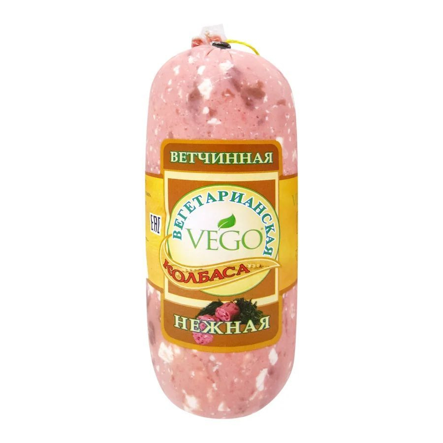 Вегетарианская колбаса Нежная (vegetarian sausage) VEGO ВЕГО, 400г #1