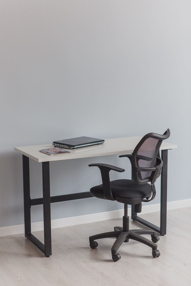 Стол компьютерный Good Desk,размер 120х70х75 см, цвет белый, цвет ножек черный  #1