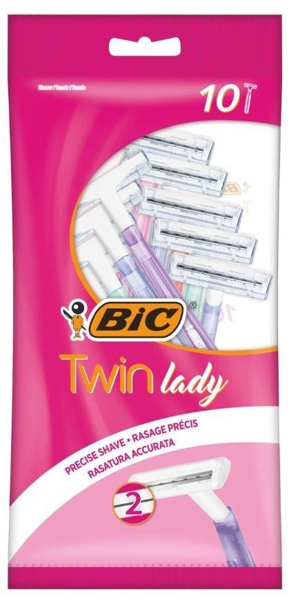 Bic Бритвенные одноразовые станки Twin Lady, 2 лезвия, 10 шт #1