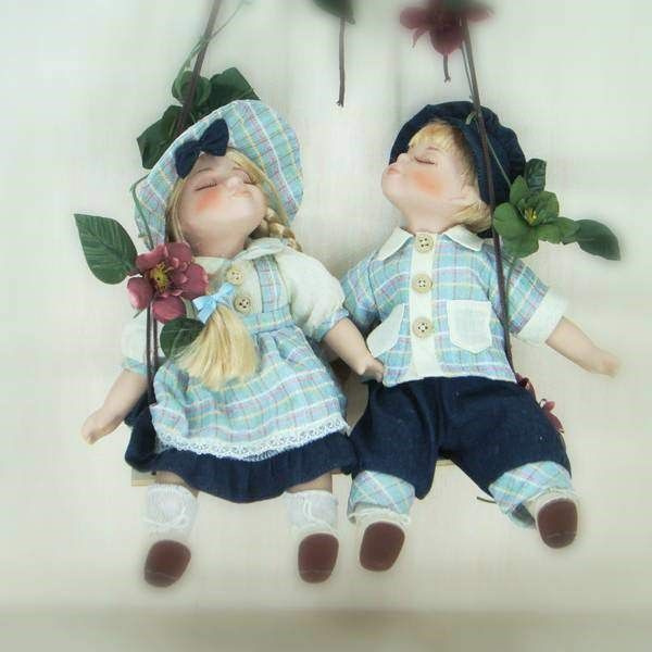 Куклы фарфоровые Мартин и Марта, 35 см Polly Dolls #1