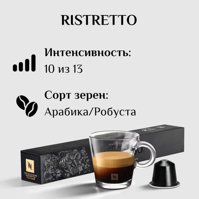Кофе в капсулах Nespresso Ispirazione Ristretto Italiano, 10 кап. в уп. #1