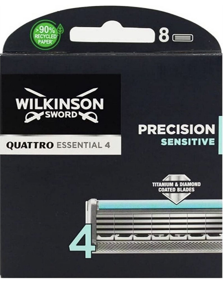 WILKINSON SWORD / Schick Quattro Titanium Sensitive, Сменные кассеты 8 шт. #1
