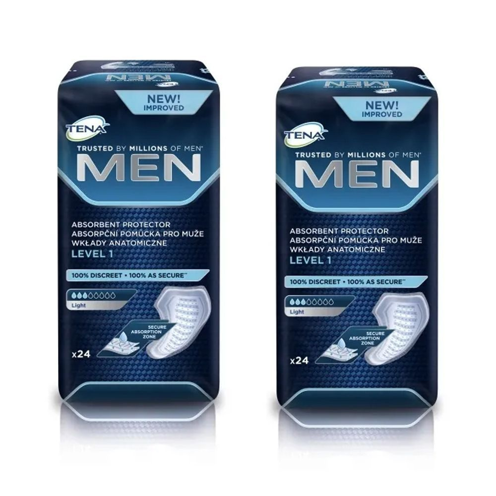 Прокладки урологические для мужчин Tena Men Level 1 Light, 3 капли, 300 мл, 24 штуки  #1