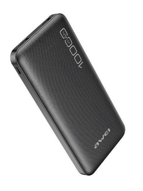 Awei Внешний аккумулятор Мобильный аккумулятор P28K, 10000 мАч, черный  #1