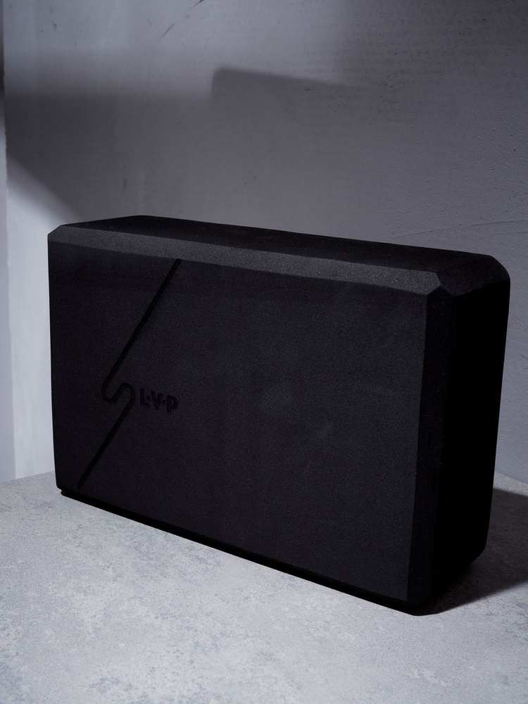 Блок для йоги LVP, размер 23х15х7.5 см, цвет черный, 1 шт. #1