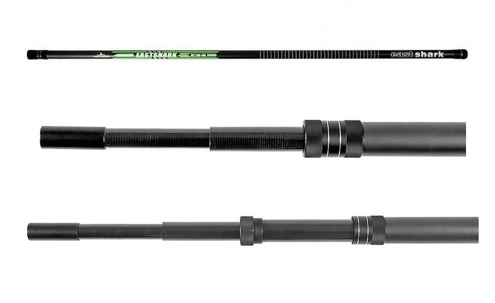 Ручка для подсачека East Shark Carbo 3-4м телескопическая с фиксатором  #1