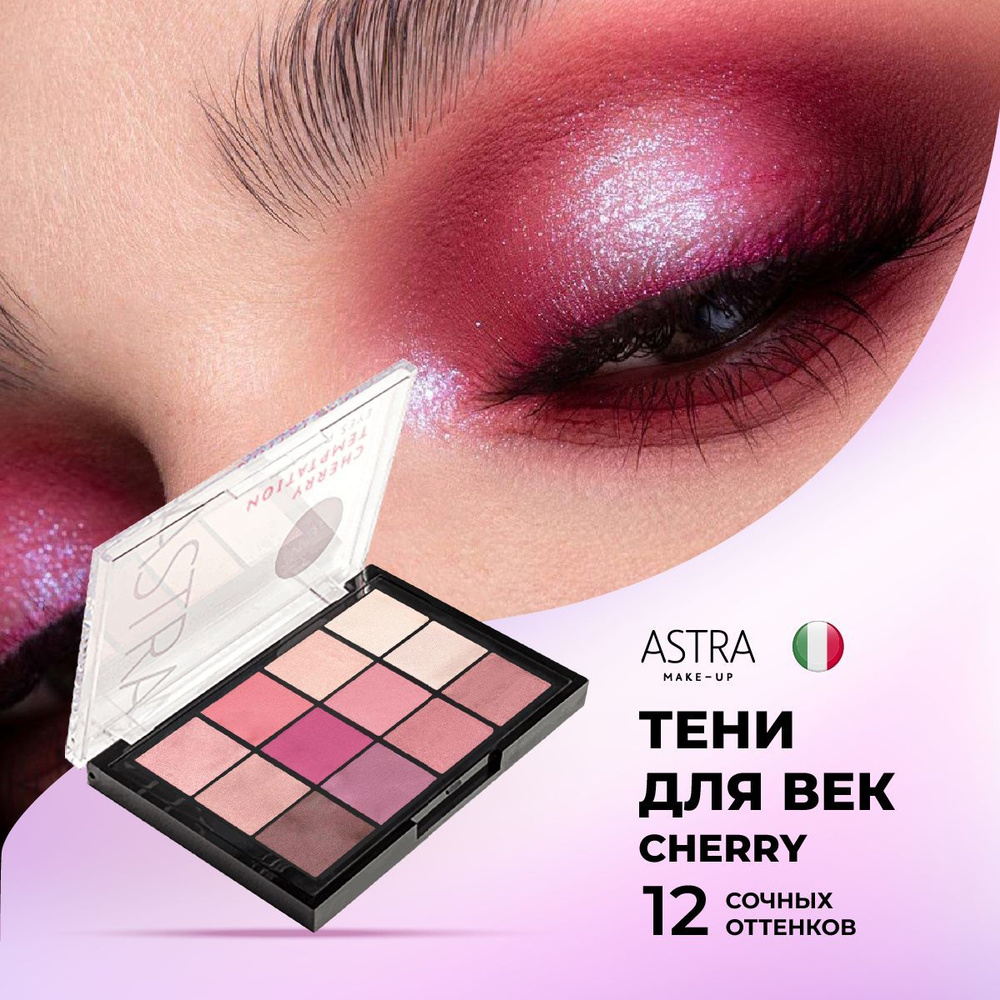 Astra Make-Up Тени для век палетка теней CHERRY TEMPTATION #1