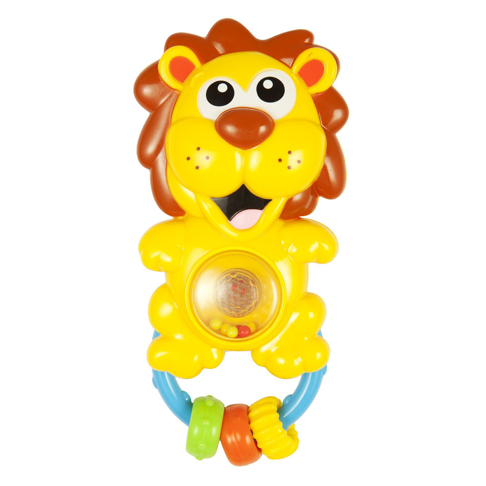 Развивающая игрушка погремушка для малышей Жирафики Львенок со светом, веселыми звуками и музыкой  #1